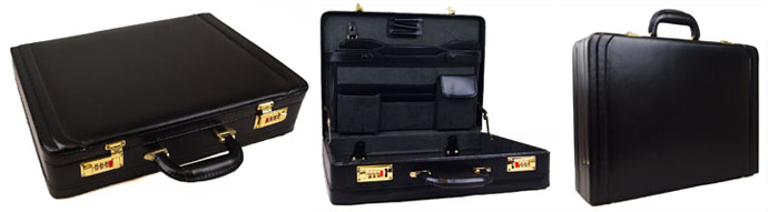 Chervi Lane Leather Attache Case