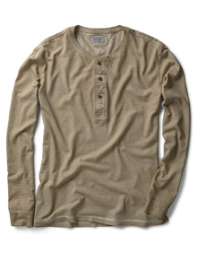 Mango Man Striped Henley T-shirt
