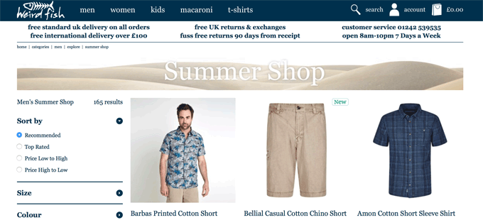 Weird Fish Men's Summer Shop