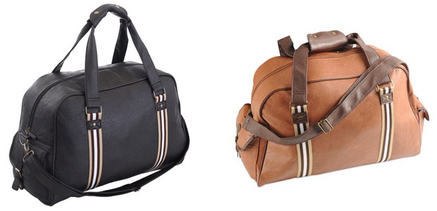 Faux leather cabin holdall