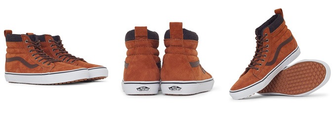 VANS SK8 Hi MTE Trainers Ginger Plaid