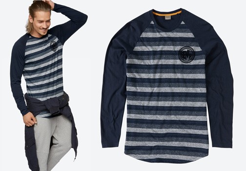 Bench. Long Sleeve Shirt Bachelor with Stripes