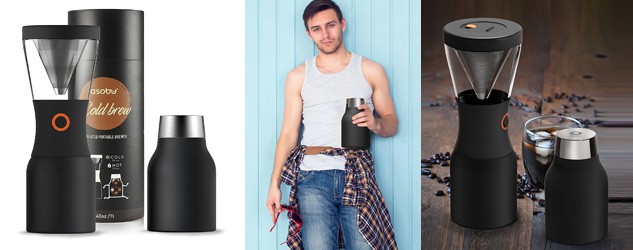 Asobu Coldbrew Portable Cold Brew Coffee Maker With a Vacuum Insulated Carafe