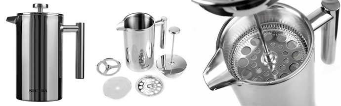 Secura Stainless Steel French Press Coffee Maker