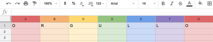 ORGULLO Google Spreadsheet Spanish