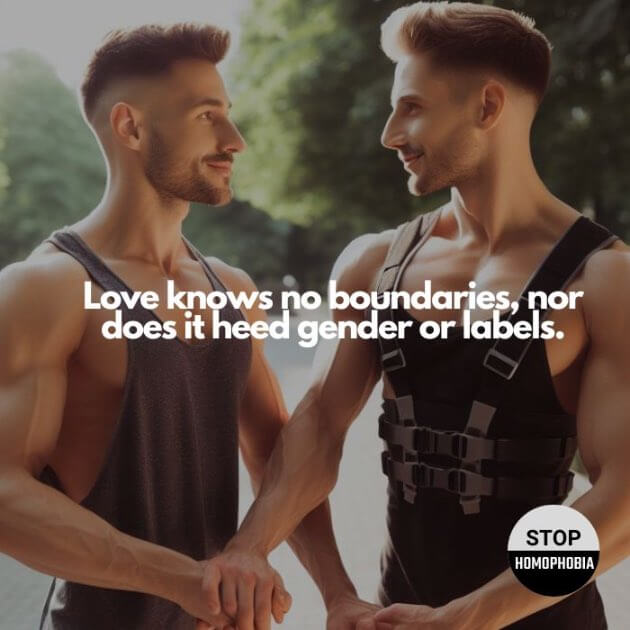 Love knows no boundaries, nor does it heed gender or labels.