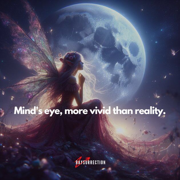 Mind's eye, more vivid than reality.