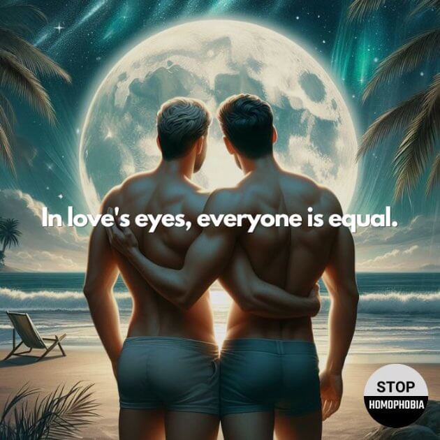 In love's eyes, everyone is equal.