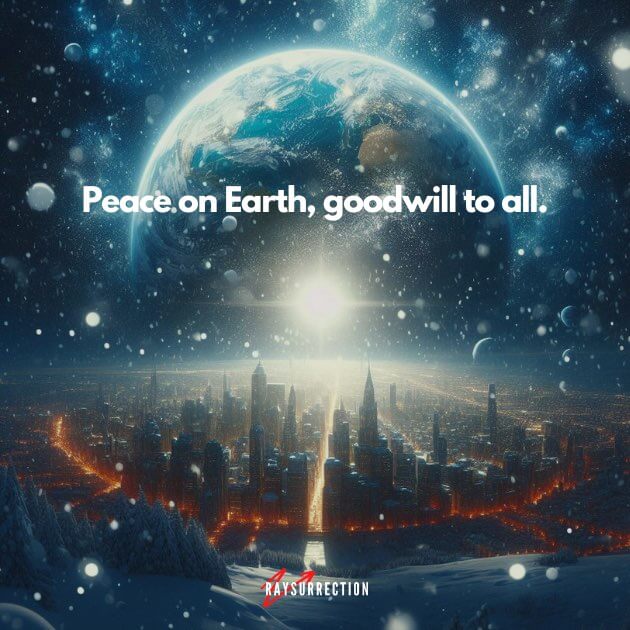 Peace on earth, goodwill to all.