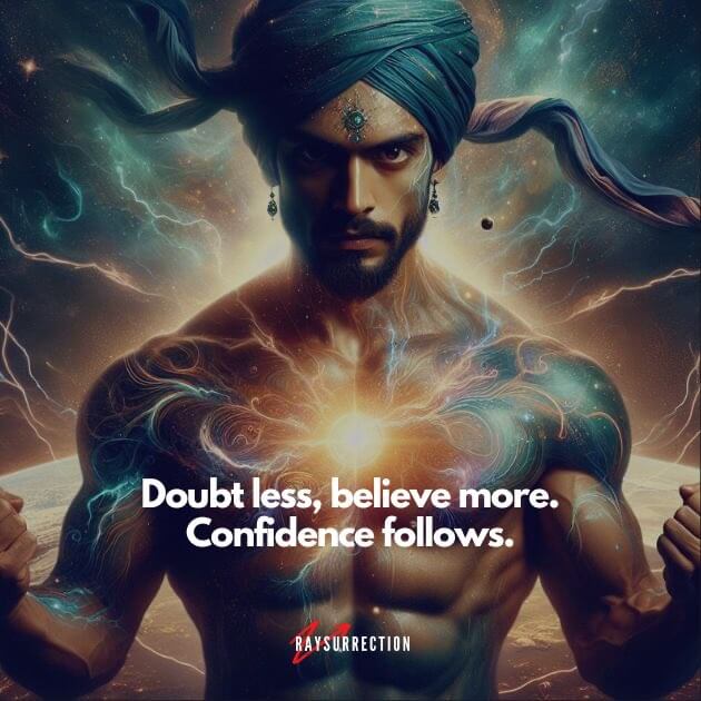 Doubt less, believe more. Confidence follows.