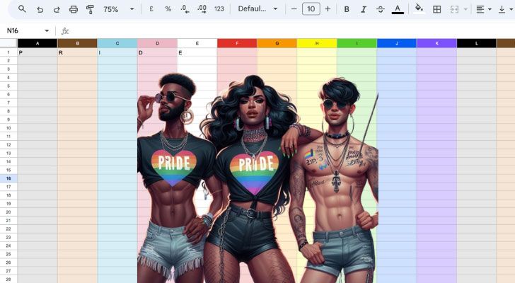 Google Spreadsheet Pride