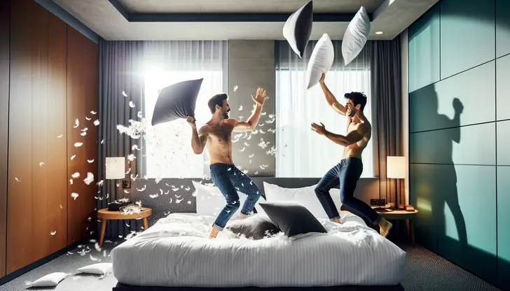 Have a pillow fight