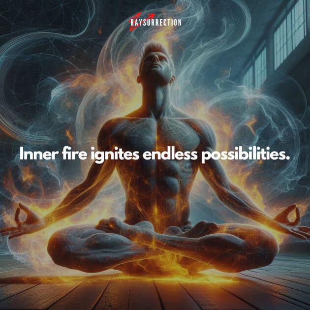 Inner fire ignites endless possibilities.