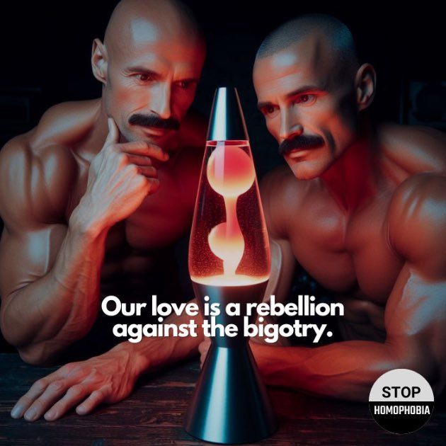 Our love is a rebellion against the bigotry.