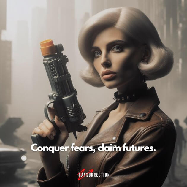 Conquer fears, claim futures.