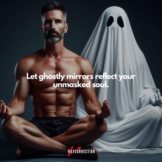 Let ghostly mirrors reflect your unmasked soul.