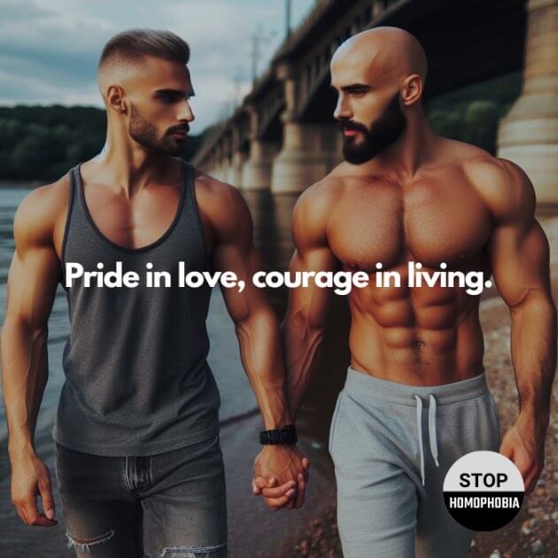 Pride in love, courage in living.