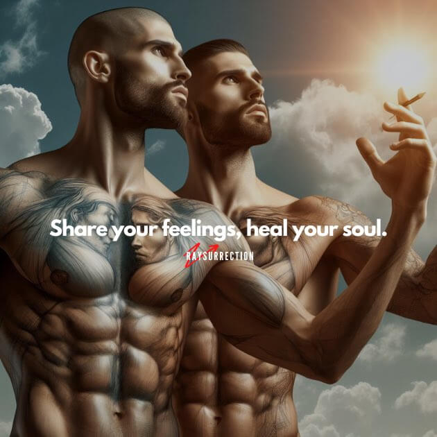 Share your feelings, heal your soul.