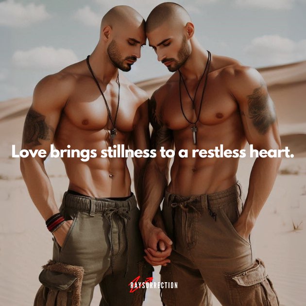 Love brings stillness to a restless heart.