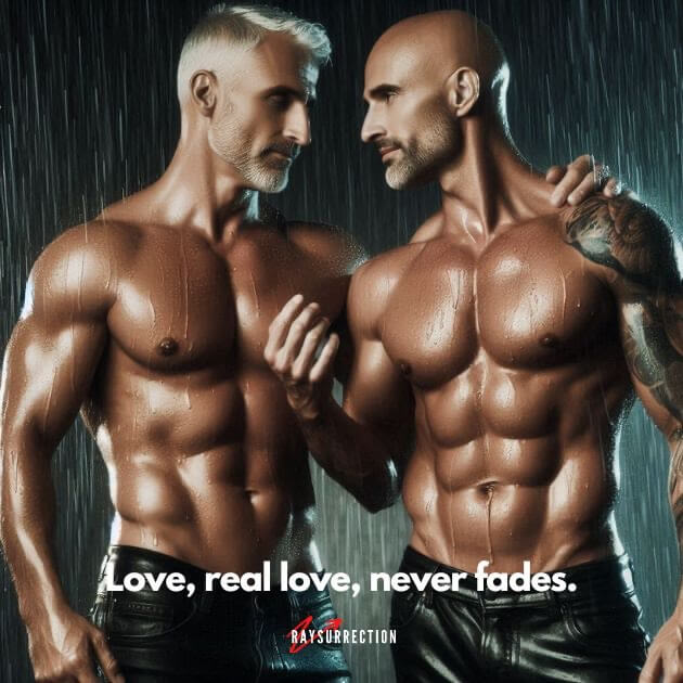 Love, real love, never fades. Love, real love, never fades.