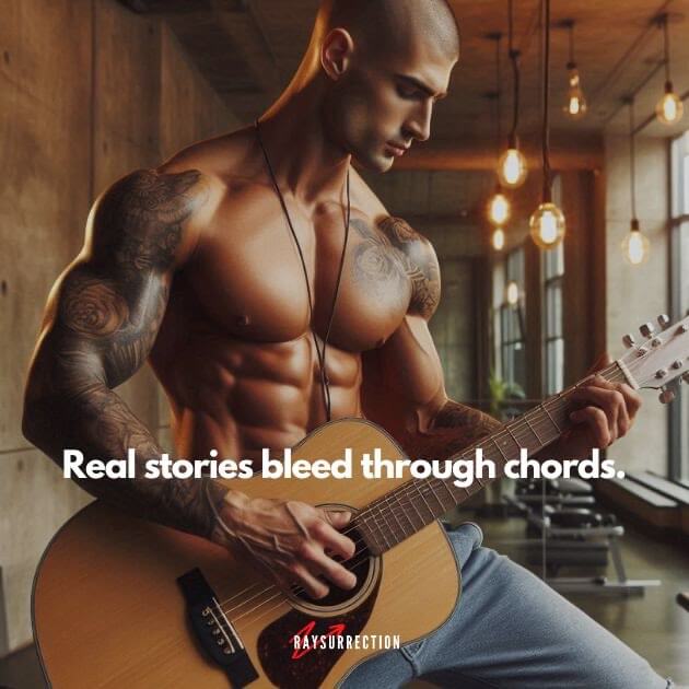 Real stories bleed through chords Real stories bleed through chords.