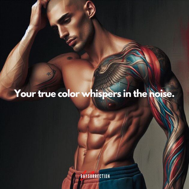 Your true color whispers in the noise. Your true color whispers in the noise.
