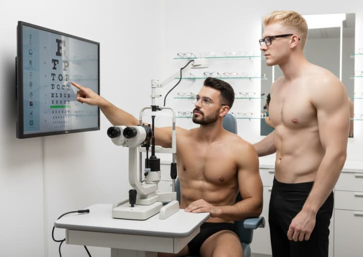 Having Eyesight Checked Having Eyesight Checked