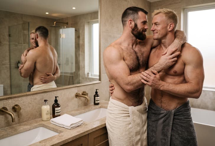 Loving My Man in the Bathroom Loving My Man in the Bathroom