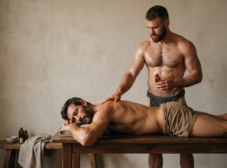 Massaging with Essential Oil Massaging with Essential Oil