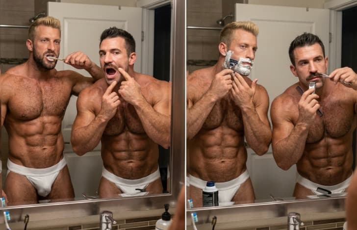 Gay Couple Grooming Gay Couple Grooming